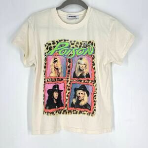 Daydreamer Poison Talk Dirty To Me Tour Tee Short Sleeve Small Cream
